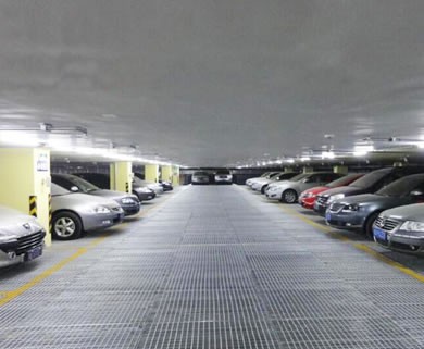 深圳停車(chē)場(chǎng)鋼格柵使用案例